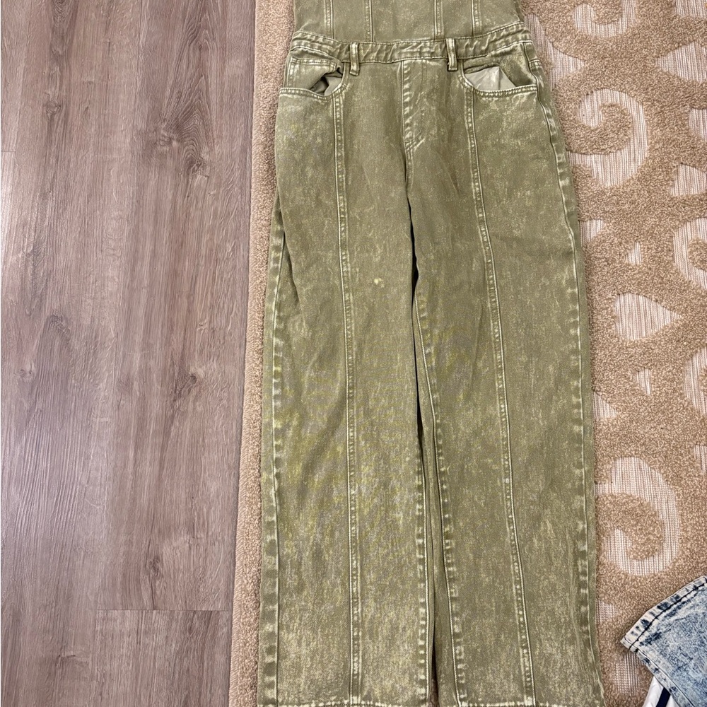 PrettyLittleThing Olive Jumpsuit